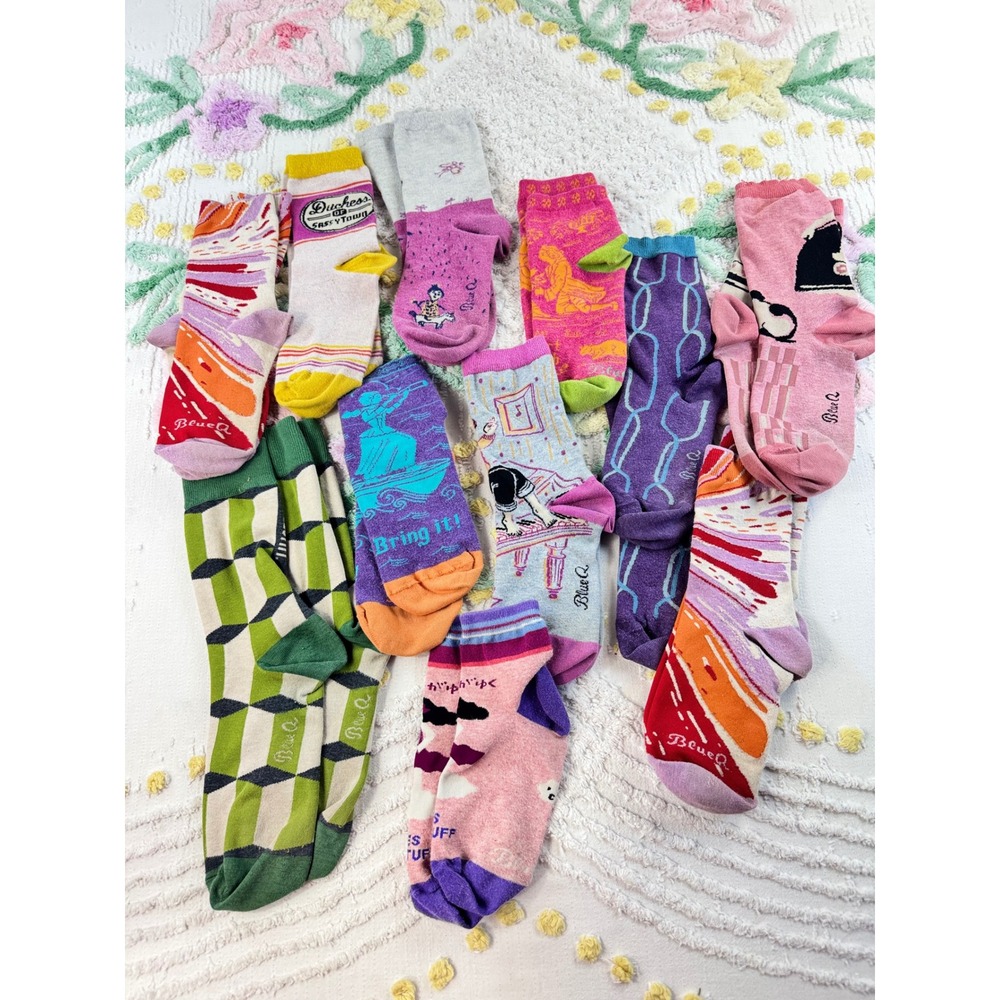 Blue Q Novelty Sock Bundle Mixed Lot Duchess of Sassy Town Colorful Eclectic11